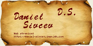 Daniel Sivčev vizit kartica